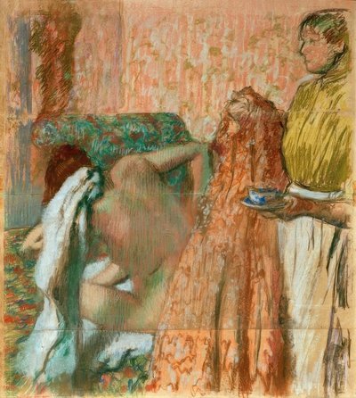 Breakfast after the Bath by Edgar Degas